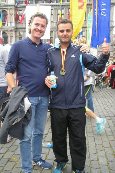 A proud finisher of the Antwerp Marathon!