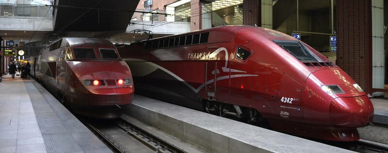 Thalys at Antwerp Central Station Thalys at Antwerp Central Station